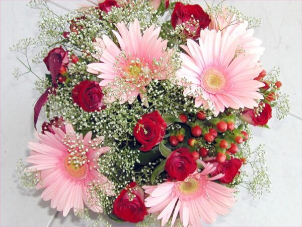Valentine's Day with Beautiful Flowers